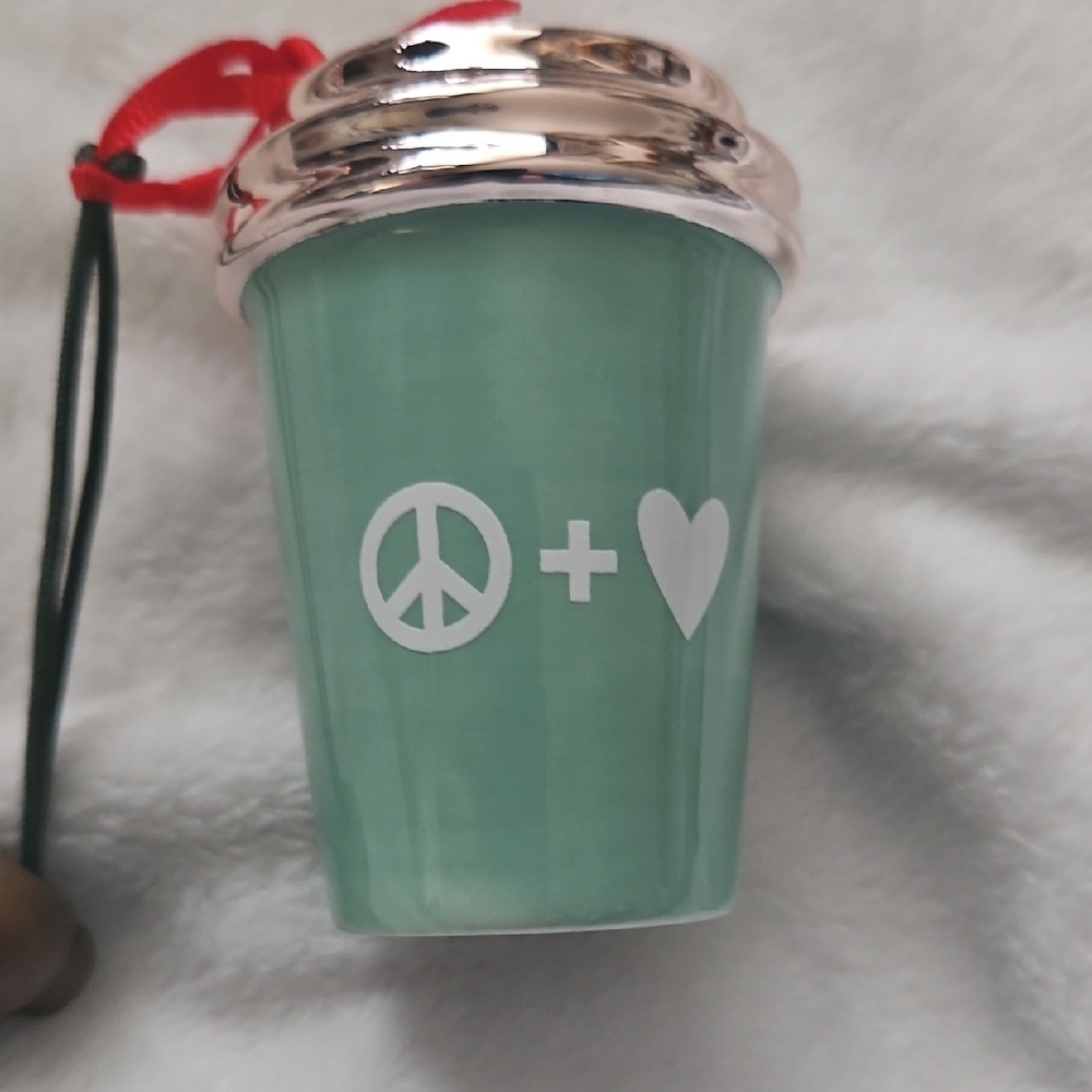 Green Peace and Love Tumbler